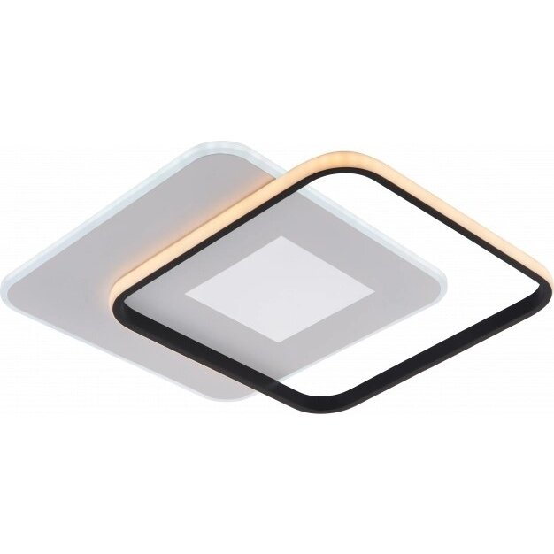 LED Ceiling Lamp, 60W, White/Black, Dimmable, Remote Control, CCT