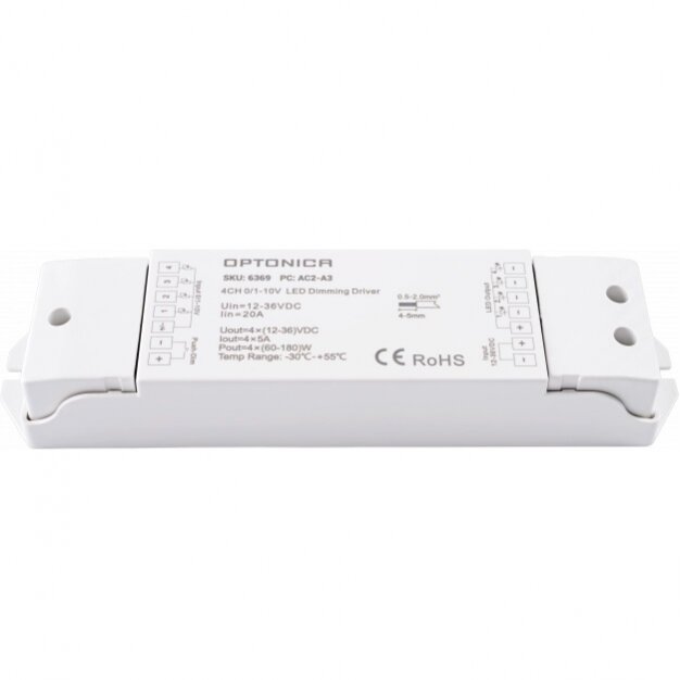 LED Dimming Driver, 12-36V, 5A/Ch, 4 Channels 1