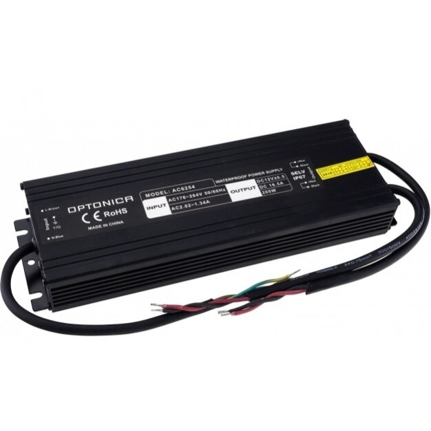 LED Waterproof Power Supply, IP67, 12V, 200W 1