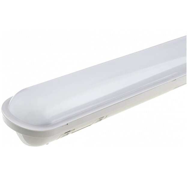 LED šviestuvas, 55W, vandeniui atsparus, PIR jutiklis, šalta balta šviesa