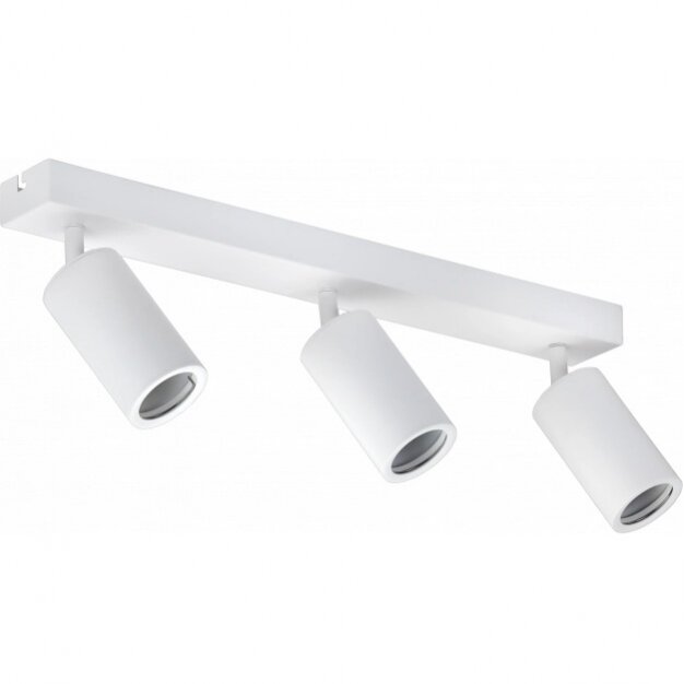 LED Spotlight Fixture, Three Heads, White 1