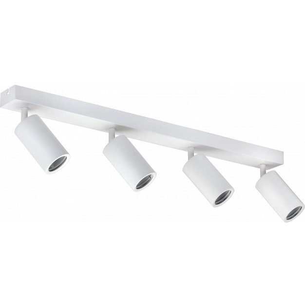 LED Spotlight Fixture, Four Heads, White 1