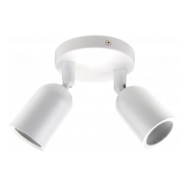 LED Spotlight Fixture, Plastic, 2*GU10, White 1