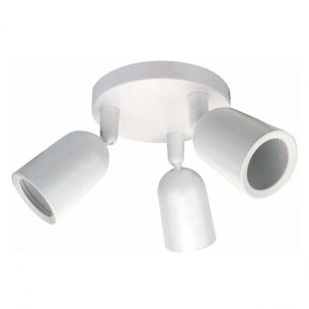 LED taškinis šviestuvas, plastikinis, 3xGU10, baltas 1 LED taškinis šviestuvas, plastikinis, 3xGU10, baltas 1