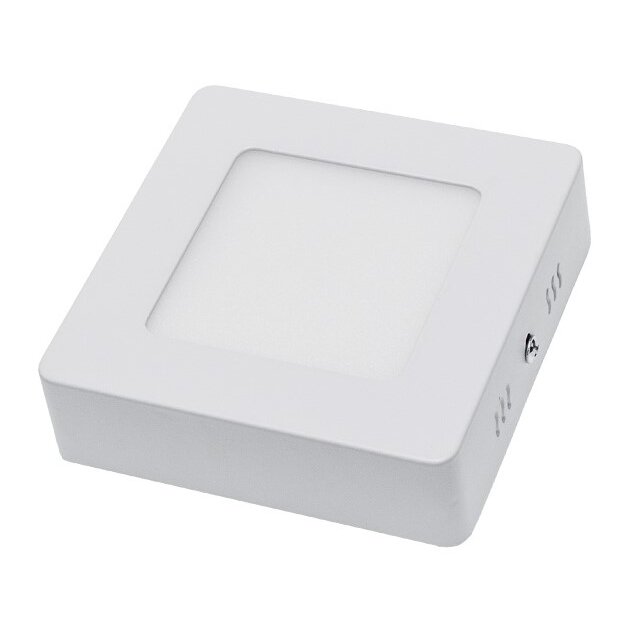 LED Surface Panel, Square, AC85-260V, 6W, Warm Light