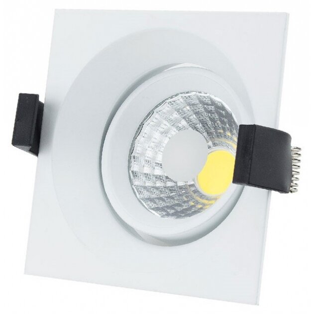 LED Downlight, Square, Build-In, 8W, Warm Light