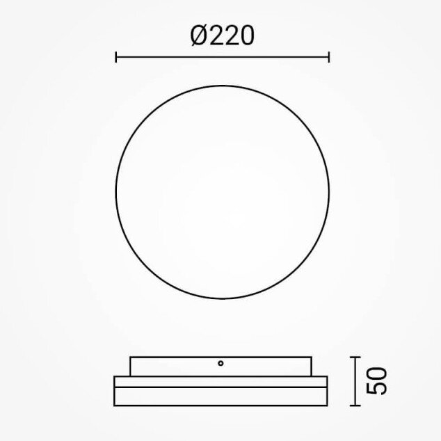 LED Ceiling Light, Round, 18W, CCT 3000K-6000K 4