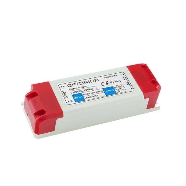 LED maitinimo šaltinis, 24V, 36W, 3 metai garantija, plastiko korpusas 1