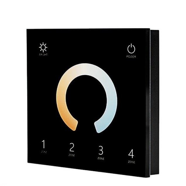 LED Dimming DMX Remote Control Wall Console, 4 Zones, Black 1