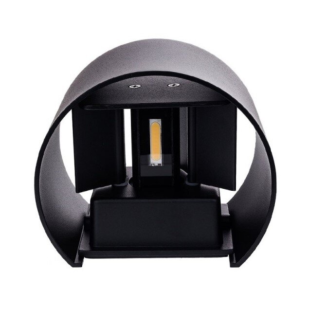 LED Wall Light, Black, Round, Adjustable Beam, 6W, Neutral Light 3