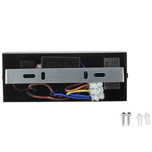 LED Cabinet Light, 2W, ON/OFF-Switch, USB, Black, Neutral Light 2