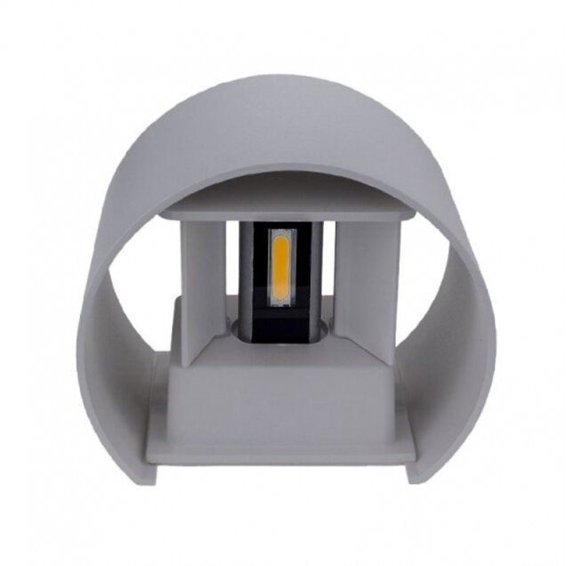 LED Wall Light, Grey, Round, Adjustable Beam, 6W, Neutral Light 3