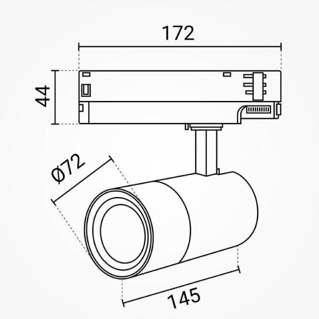 LED bėginis šviestuvas, 3F, 20W/25W/30W, 90Lm/W, juodas, CCT spalvos 5