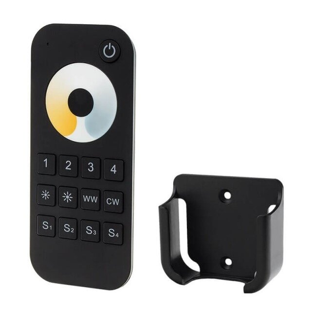 LED CCT Remote Control Console, 4 Zones, RF 2.4G, RT7, Black 2