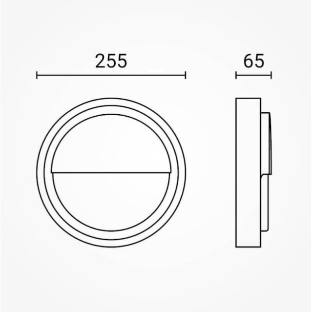 LED lubų šviestuvas, juodas, 24W, šilta balta šviesa 5