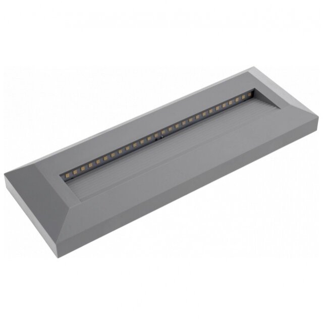 LED Step Light, Rectangular, Grey, 3W, Neutral Light 1