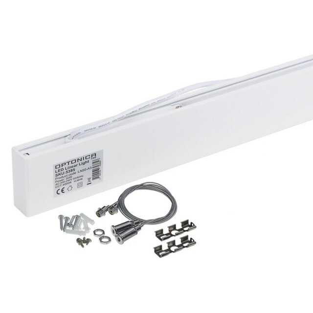 LED linijinis šviestuvas, 50W, baltas, nesujungiamas, neutrali balta šviesa 2