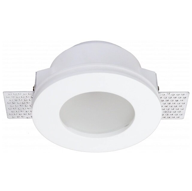 LED Ceiling Fitting, Round, Gypsum, Frosted Glass 1