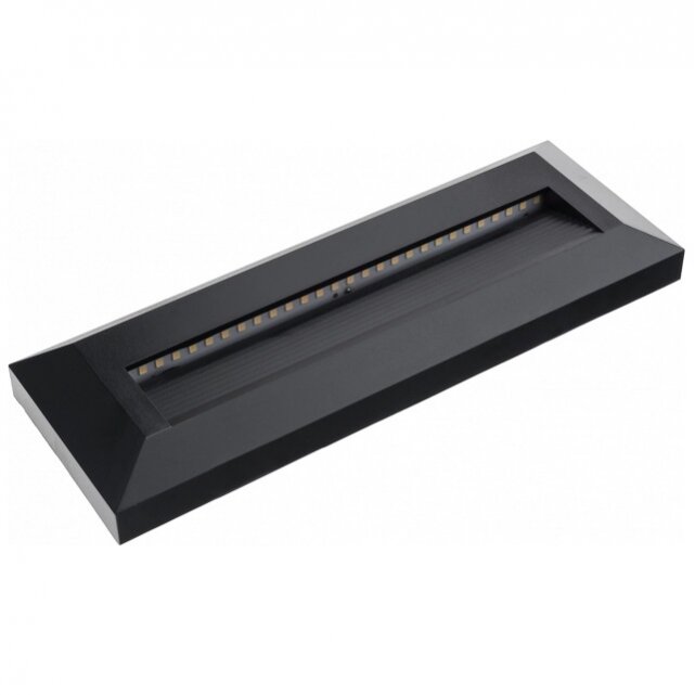 LED Step Light, Rectangular, Black, 3W, Neutral Light 1