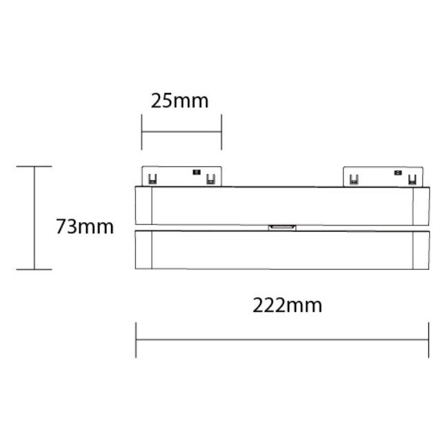 LED Magnetic Linear Adjustable Floodlight M05, 48V, 12W, Warm Light 1