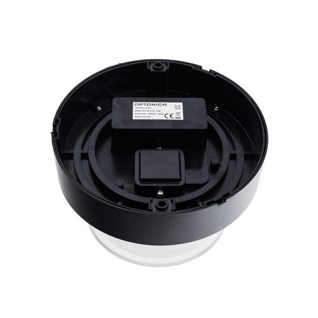 LED Wall Light, Black, Round, 15W, Warm Light 2