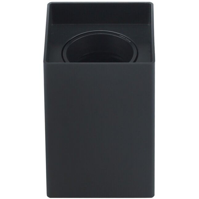 LED Spotlight Fixture, 10W, Square, Plastic, Black