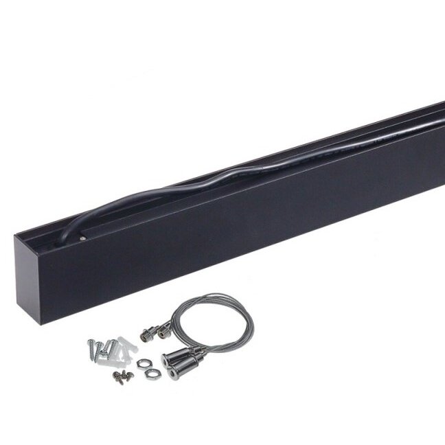 LED linijinis šviestuvas, 50W, juodas, sujungiamas, neutrali balta šviesa 2 LED linijinis šviestuvas, 50W, juodas, sujungiamas, neutrali balta šviesa 2