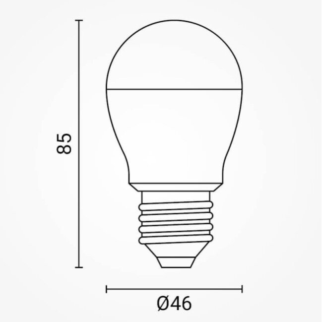 LED Bulb E27 G46 10W, White Light 2