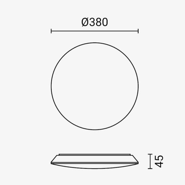 LED Ceiling Light, White Body, 24W, 3CCT 5