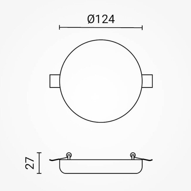 LED Frameless Panel, Round, 18W, White Light 3