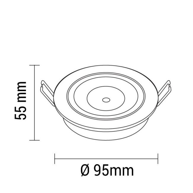 LED Downlight, Round, Rotatable, 8W, White Light 3