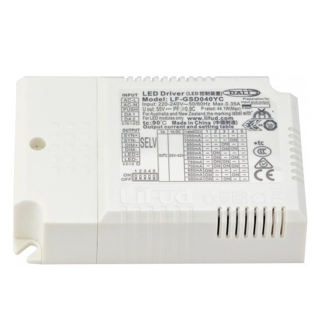 LED DALI maitinimo šaltinis, 20-40V, 44W, reguliuojamas 1