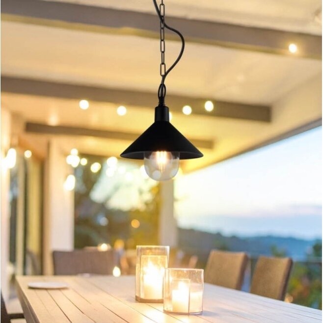 LED kabanti lempa, E27, juoda 3