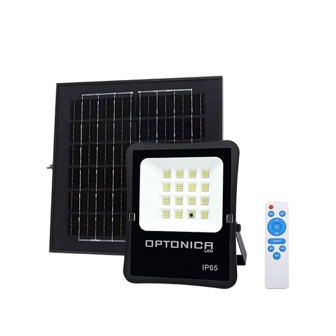 LED prožektorius, juodas, su saulės baterija, 20W, 1600Lm, šalta balta šviesa 1 LED prožektorius, juodas, su saulės baterija, 20W, 1600Lm, šalta balta šviesa 1