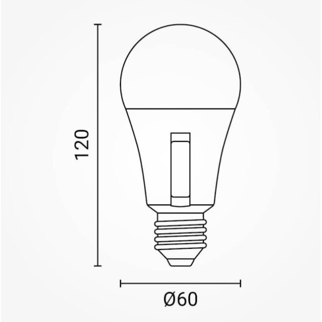 LED Bulb E27 A60 10W, 3CCT, Selectable 2