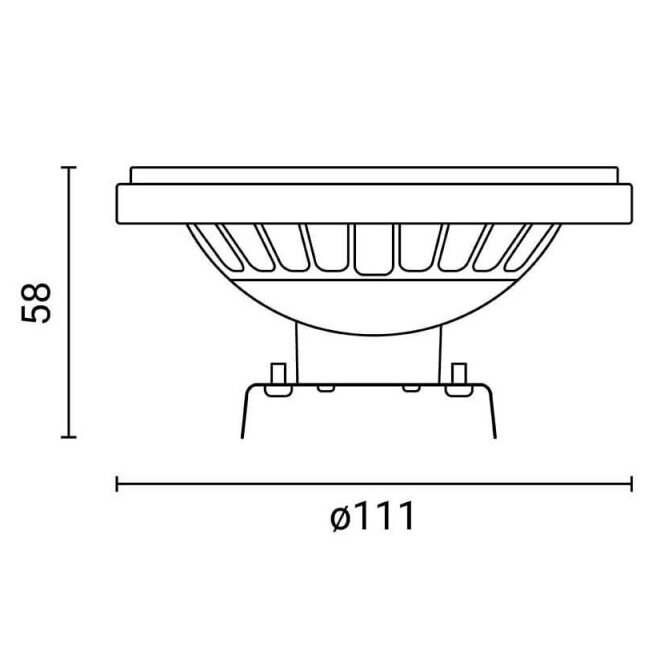 LED lemputė AR111 G53 12W, neutrali balta šviesa 2 LED lemputė AR111 G53 12W, neutrali balta šviesa 2