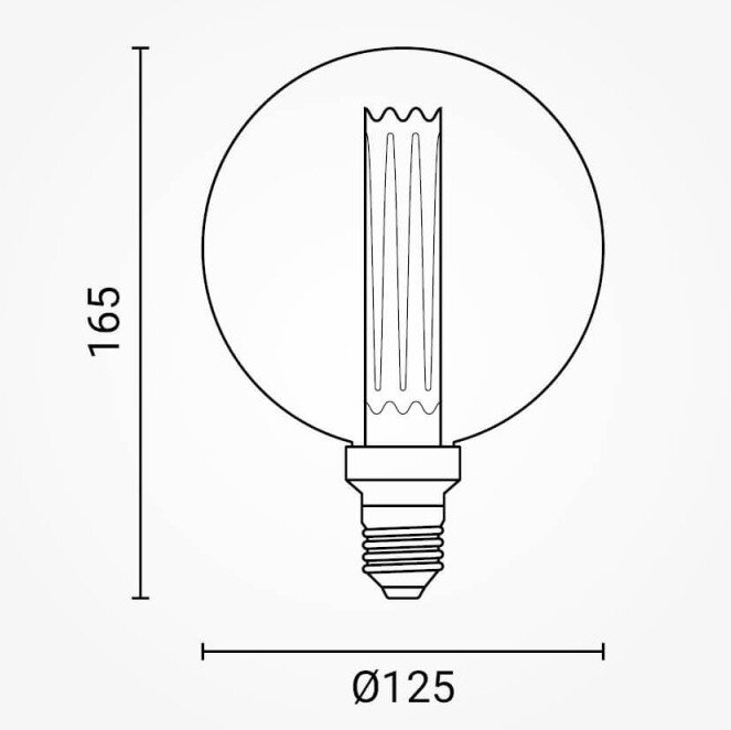 LED lemputė E27 3W, gintarinė, šilta balta šviesa 5