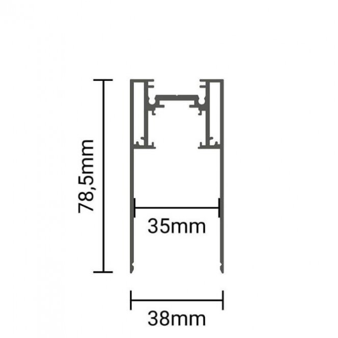 LED magnetinė sistema S35, plotis 3.5cm, kabanti/paviršinė, juoda, ilgis 1.5m 3 LED magnetinė sistema S35, plotis 3.5cm, kabanti/paviršinė, juoda, ilgis 1.5m 3