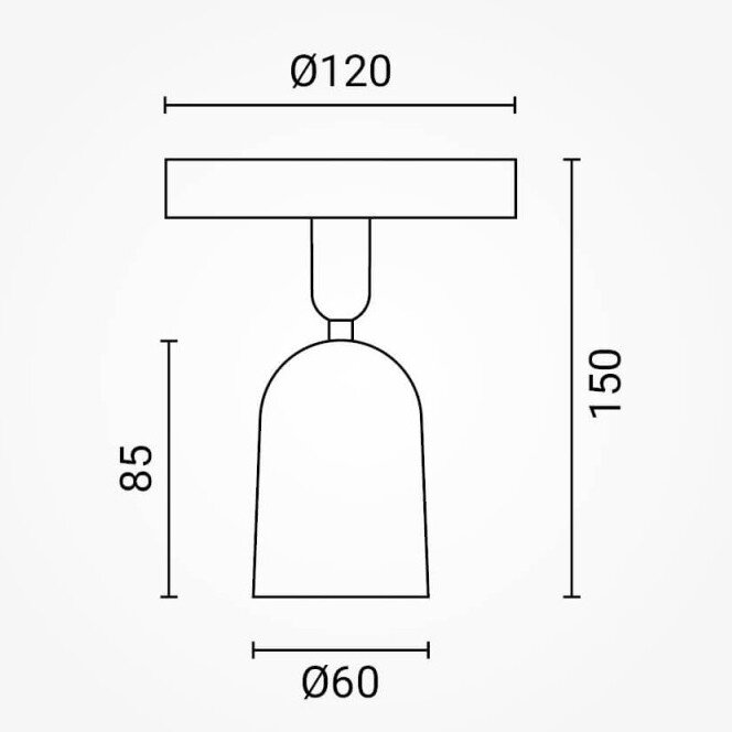 LED Spotlight Fixture, Plastic, Black 3