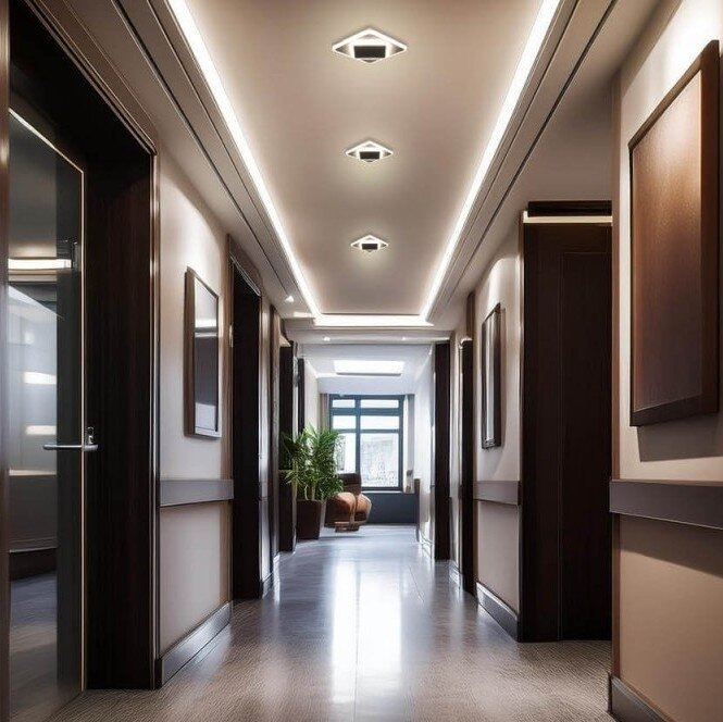 LED sieninis šviestuvas, baltas, 23W, CCT 4