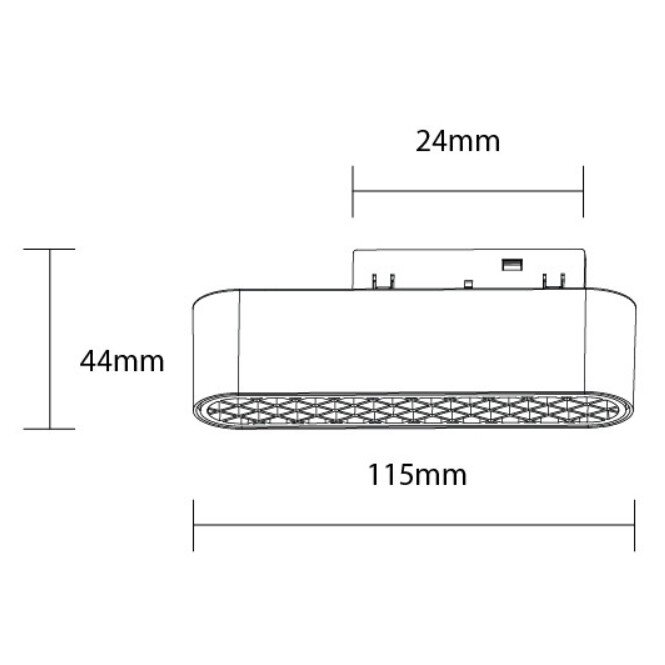 LED magnetinis linijinis šviestuvas M05, 6W, su tinkleliu, šilta balta šviesa 1 LED magnetinis linijinis šviestuvas M05, 6W, su tinkleliu, šilta balta šviesa 1