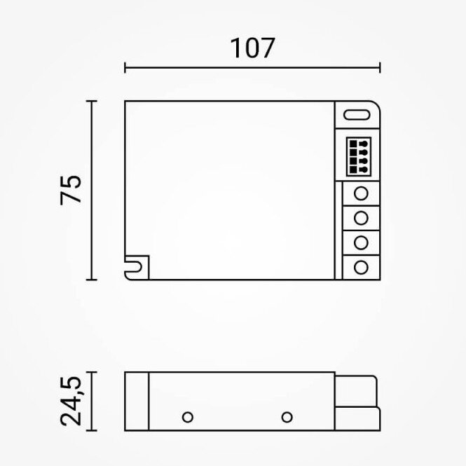 DIM LED Controller, 12-24V, 20A, 1 Channel, Remote Control 3
