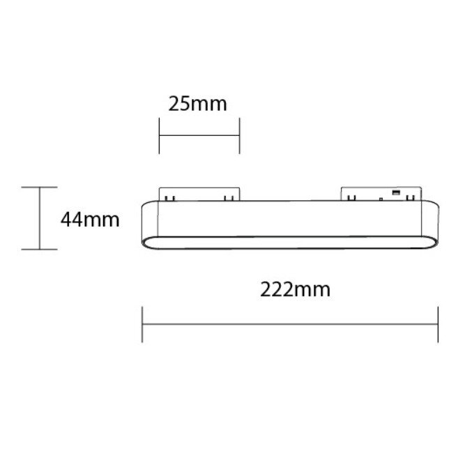 LED Magnetic Linear Floodlight M05, 48V, 12W, Warm Light 1