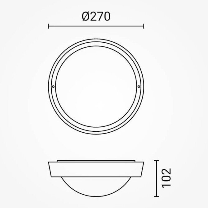 LED Surface Ceiling Light, 8W, IP65, Neutral Light 2