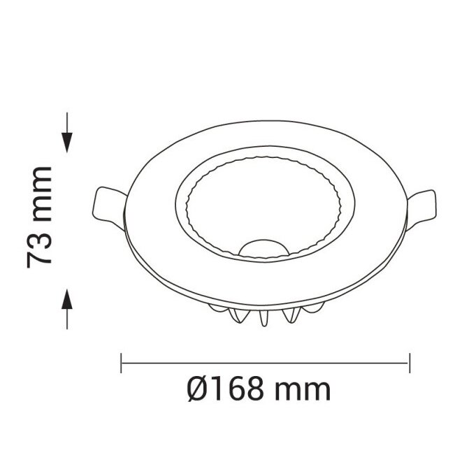 LED Spot Downlight, TUV Pass, 145°, 15W, Warm Light 3