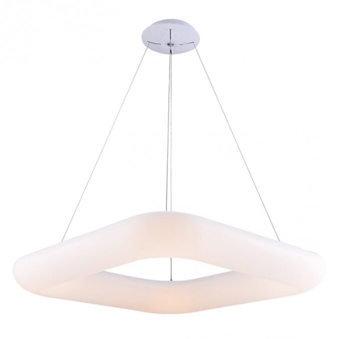 LED Suspending Light, White, Square, 38W, Warm Light