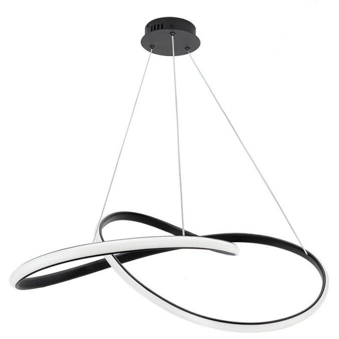 LED Pendant Lamp, 30W, Sand Black, Warm Light 1