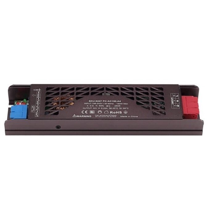 LED Strip Power Supply, 150W, 24V, 6.25A, Noiseless 1