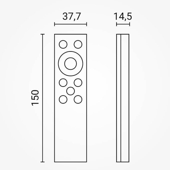 LED Controller, 12-24V, with RF Remote Console 3
