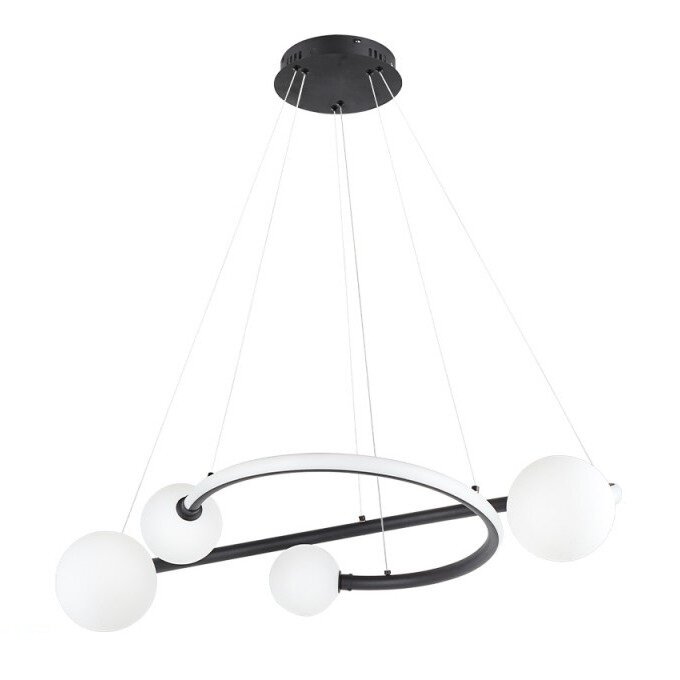 LED Pendant Lamp, 36W, Sand Black, Warm Light 1